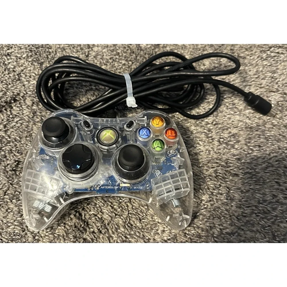 Afterglow PL-3602 Transparent Wired Xbox 360 Game Controller